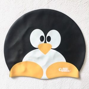 Cutest swim cap for your little penguin! 2T-4T